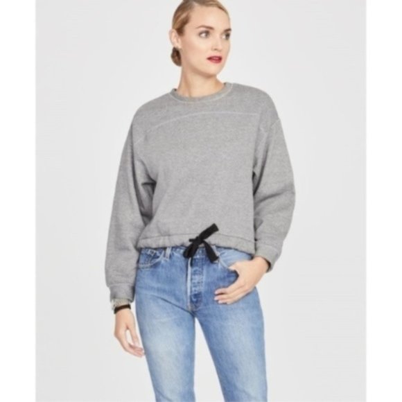 Rachel Roy Anya Cutout Sweatshirt, Gray, S - Picture 3 of 4